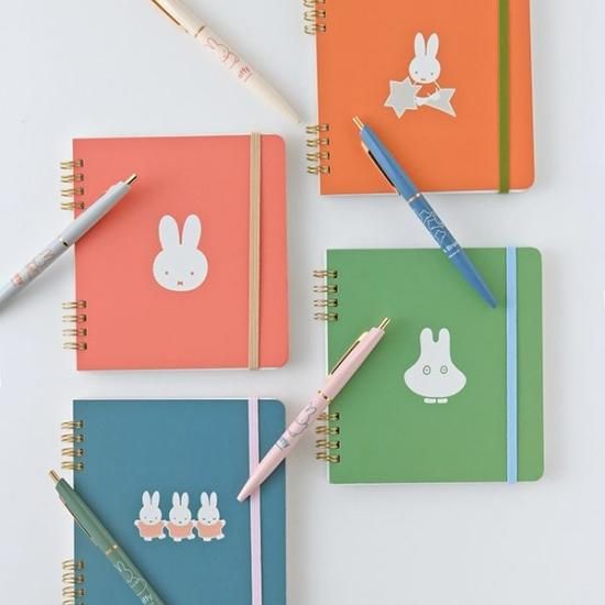 ミッフィー リングノート・スクエア dance 文具 ステーショナリー ブルー