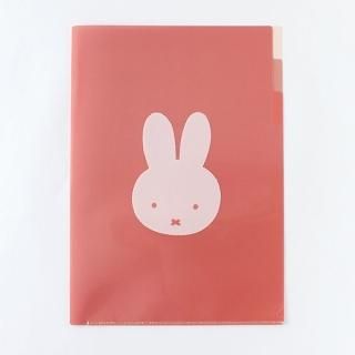 ミッフィー A4ポケットクリアファイル miffy 3ポケット 書類整理 文具 ステーショナリー レッド