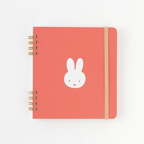 ミッフィー リングノート 8点セット ミッフィー miffy リングノート・スクエア 文房具 メモ帳 グレー