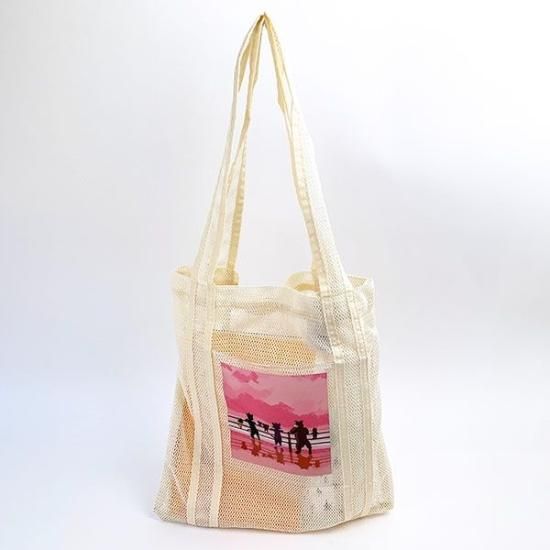 キャラクター付きホワイトバッグ Alexander wang☆ロゴエンボス パンチ トートバッグ♪【送料込】