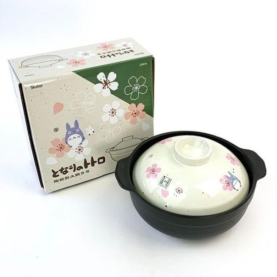 となりのトトロ トトロ 土鍋 桜柄 6号 となりのトトロ トトロ 土鍋 桜柄 6号