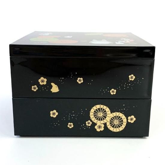 ☆棗 蜻蛉絵 2個 共箱 2重箱 - 重箱