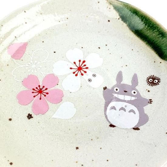 となりのトトロ トトロ 小皿 桜柄 和食器 美濃焼 日本製 となりのトトロ トトロ 小皿 桜柄 和食器 美濃焼 日本製