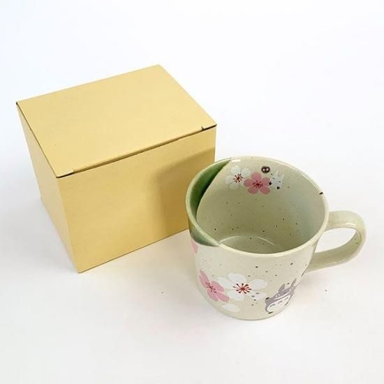 となりのトトロ トトロ マグカップ 桜柄 美濃焼 日本製 となりのトトロ トトロ マグカップ 桜柄 美濃焼 日本製