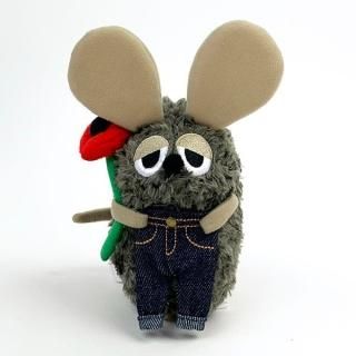 フレデリック × EDWIN ジーンズ持ち グレー ぬいぐるみ マスコット インテリア