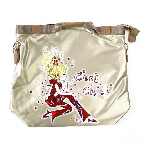 水森亜土 SAC スカーフ親子バッグ BE セ・シック ショルダー