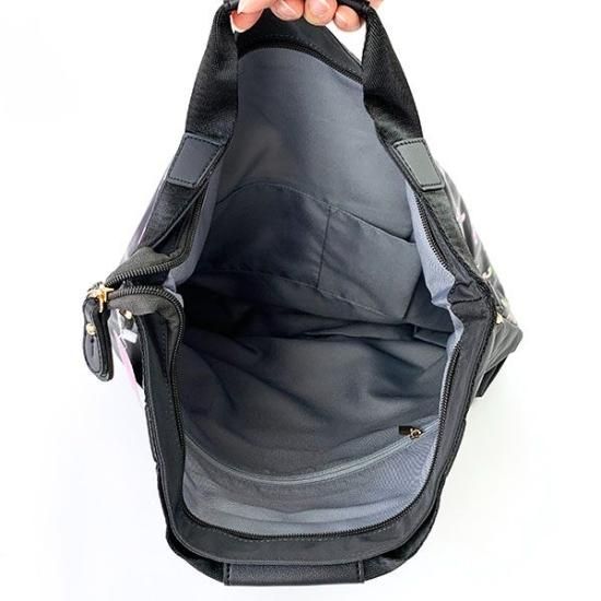 水森亜土 SAC スカーフ親子バッグ BK バレエ ショルダーバッグ