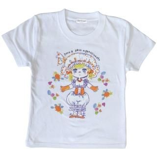会員様限定50％OFF対象商品！ 水森亜土 キッズTシャツ ハナ ホワイト 100cm 亜土ちゃん