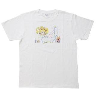 水森亜土 Tシャツ バスタイム ホワイト M 亜土ちゃん