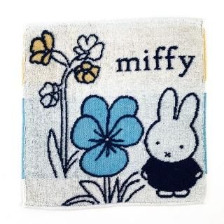 ミッフィー Miffy ミニタオル フラワー アイボリー ハンドタオル アイボリー  日本製