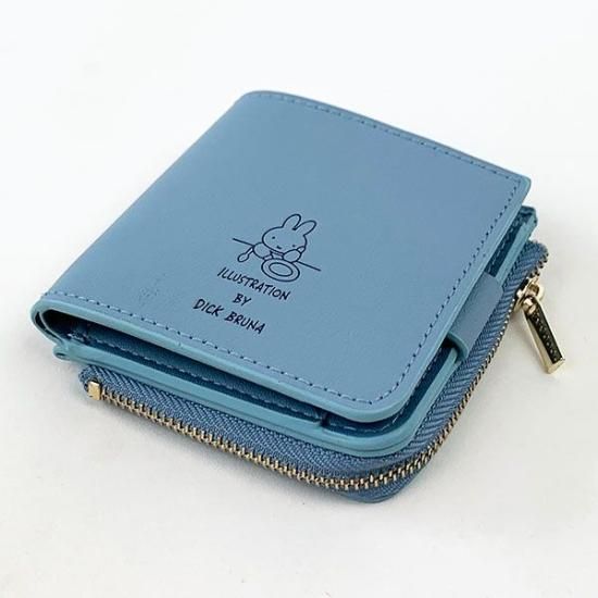 ミッフィー miffy ハーフ財布/ BL コンパクトウォレット ブルー