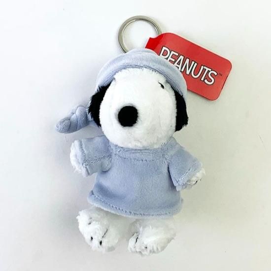 スヌーピー マスコット プチふわ パジャマ ブルー ぬいぐるみ