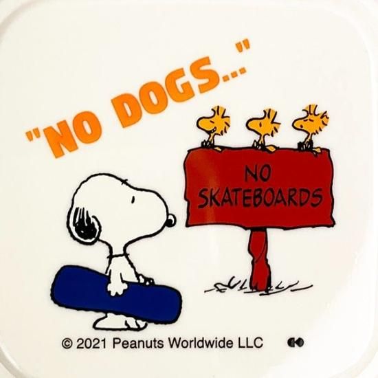 スヌーピー PEANUTS シールランチボックス 3P SKATEBOARD