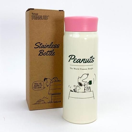 スヌーピー PEANUTS ステンレスボトル SN＆WS PK ピンク 水筒 480ml