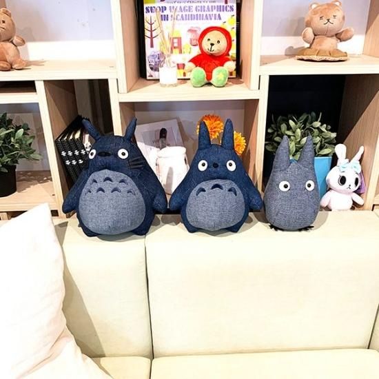 となりのトトロ 中トトロ ×EDWINぬいぐるみ デニム ネイビー