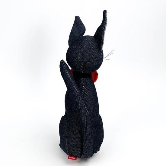 魔女の宅急便 ジジ ×EDWINぬいぐるみ デニム ブラック ギフト ジブリ 魔女の宅急便 ジジ ×EDWINぬいぐるみ デニム ブラック ギフト ジブリ