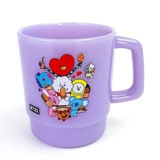 BT21 スタッキングマグ パープル 350ml マグカップ コップ 日本製