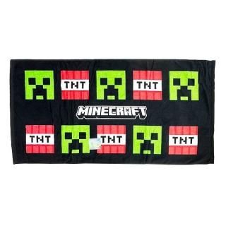 マインクラフト Minecraft タオルＬ マイクラ ブラック