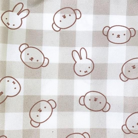 ミッフィー miffyボリス 3P巾着 ポーチ ブラウン