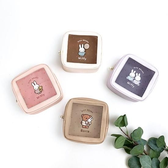 ミッフィー miffy ボックスポーチ くまちゃん PK ピンク