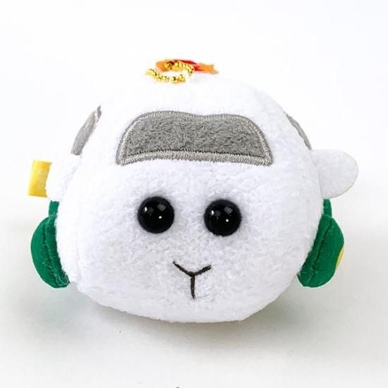 PUIPUIモルカー シロモ マスコットぬいぐるみ ボールチェーン