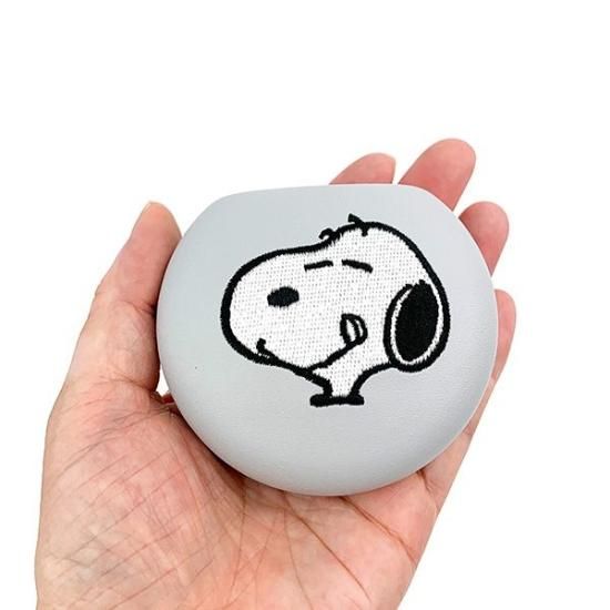 スヌーピー　グッズ スヌーピー PEANUTS コンパクトケース ユニーク GY グレー