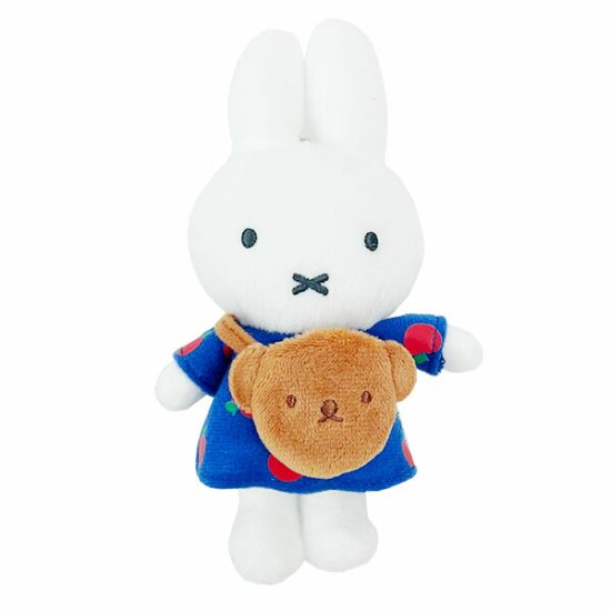 ブルーナ miffy&Boris ミッフィー マスコット りんご ブルー