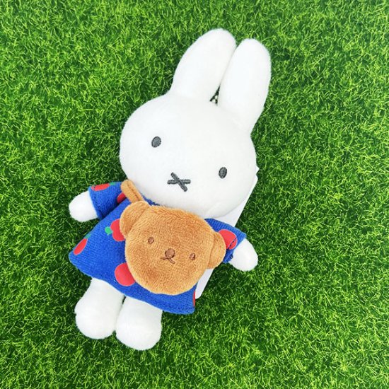 ブルーナ miffy&Boris ミッフィー マスコット りんご ブルー