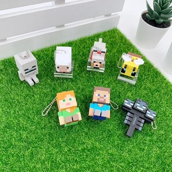 【新品未開封】マイクラ キーチェーン20個セット バラ売り可 新品未開封】マイクラ キーチェーン20個セット バラ売り可