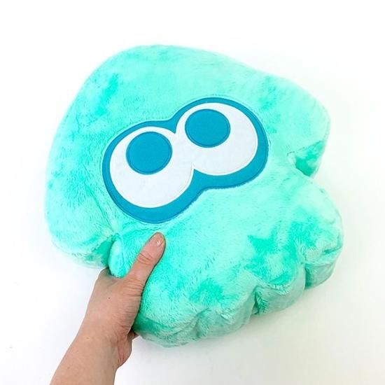 Splatoon2クッション イカ(ブライトブルー) ぬいぐるみ  高さ35cm n5ksbvb Amazon.co.jp: Splatoon2クッション イカ(ブライトブルー