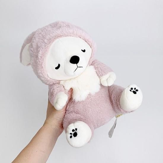 プレミアムねむねむアニマルズ ウサギラッキー フードお座り抱き