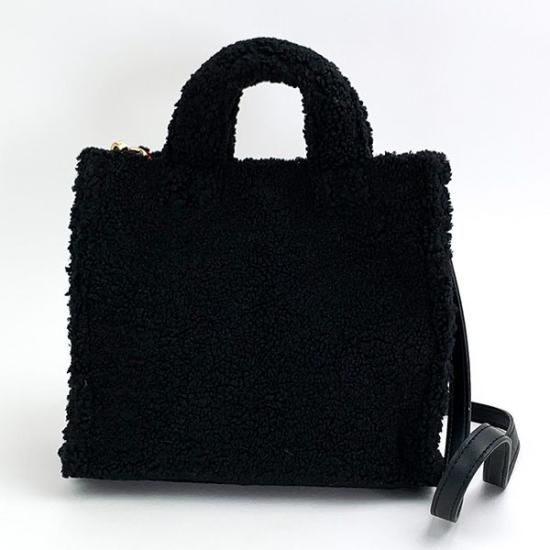 ミッキーマウス ディズニー フェイスボアショルダー BK ブラック