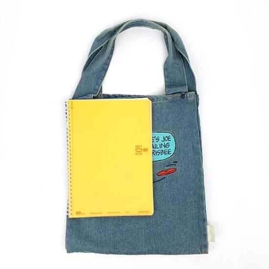 スヌーピー PEANUTS IP.TUBE.デニムPeanuts-7R COMIC トートバッグ