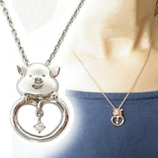 ぷーとん ネックレス シルバー ダイヤモンド 天然石