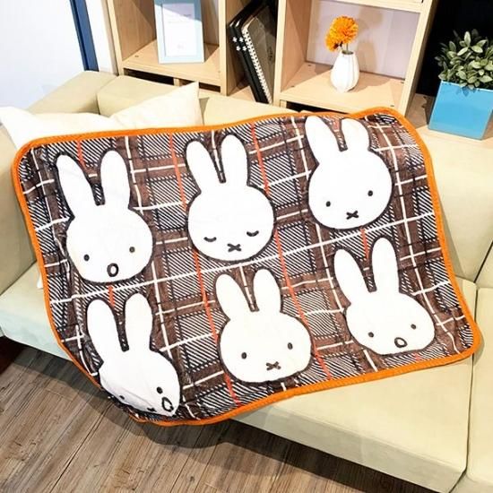ミッフィー　マット　ブランケット ミッフィー miffy ブランケット グッズ ひざ掛け おしゃれ 120cm