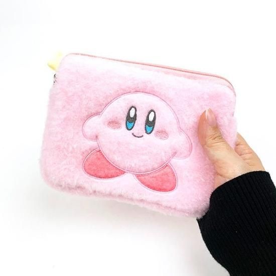 ビートルズ　ふわふわポーチ 星のカービィ ぷわふわミニポーチ にっこり ポーチ 化粧ポーチ 小物