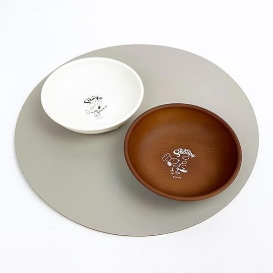 スヌーピー PEANUTS 木目調サラダボウル WH シェフスヌーピー