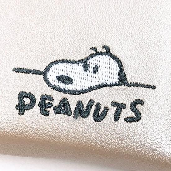 ◆HAZZY× PEANUTS◆ スヌーピー カードケース スヌーピー PEANUTS ジャバラカードケース WH デスク スヌーピー