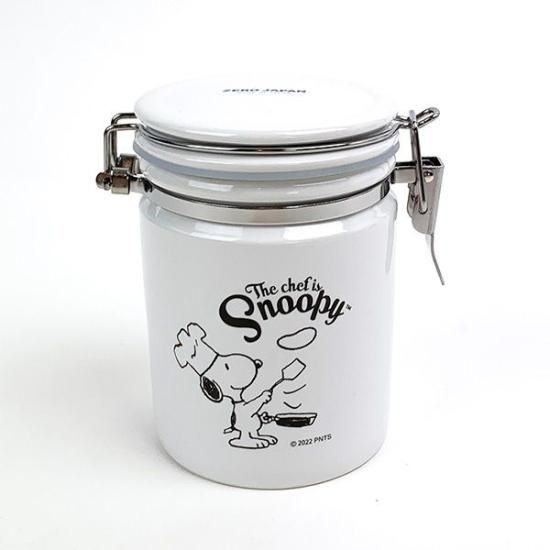 スヌーピー PEANUTS キャニスターS WH シェフスヌーピー 保存 スヌーピー PEANUTS キャニスターS WH シェフスヌーピー 保存