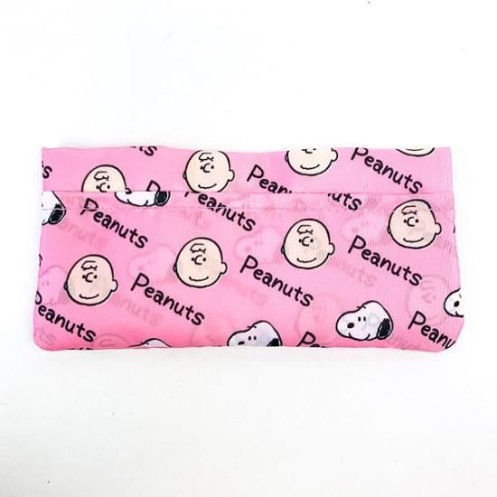 100%正規品 スヌーピー PEANUTS インナークリアマルチケース 文具 ピンク バッグ