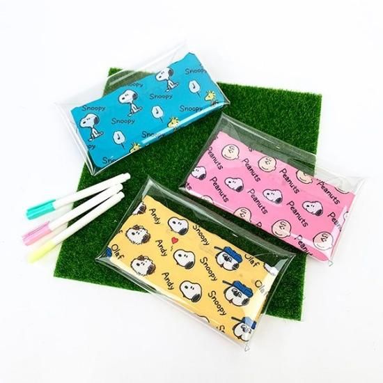 スヌーピー PEANUTS インナークリアマルチケース 文具 ピンク スヌーピー PEANUTS インナークリアマルチケース 文具 ピンク