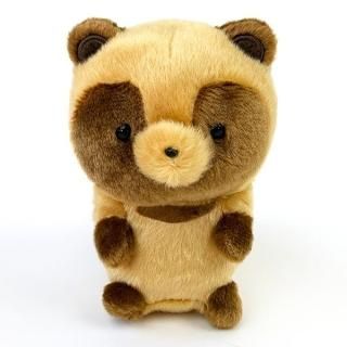 タヌキとキツネ タヌキS ぬいぐるみ インテリア ブラウン