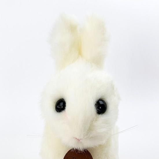 日本製 手作りぬいぐるみうさぎ 座り ホワイト 4905330014436 ホワイト