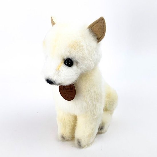 紀州犬 座り　ぬいぐるみ　犬 グレイスフル インテリア用品 4905330014566 　 ホワイト  日本製