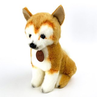 紀州犬 座り　ぬいぐるみ　犬 グレイスフル インテリア用品 4905330014566 　 ホワイト  日本製