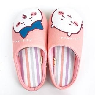 ちいかわ ストライプルームシューズ スリッパ Mサイズ 23～25cm ピンク