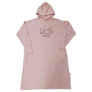 カナヘイの小動物カナヘイ リラックスパーカーワンピ スエットワンピース ホシ ピンク