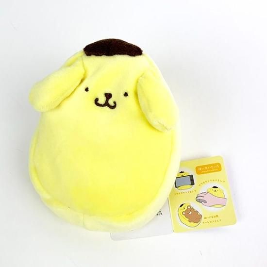 サンリオちょこっとクッションポムポムプリン スマホスタンド イエロー