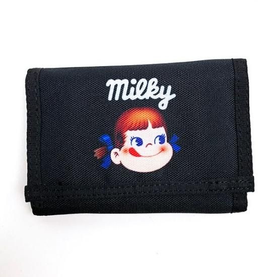 ペコちゃん ウォレット 黒 三つ折り 財布 ペコちゃん ウォレット 黒 三つ折り 財布