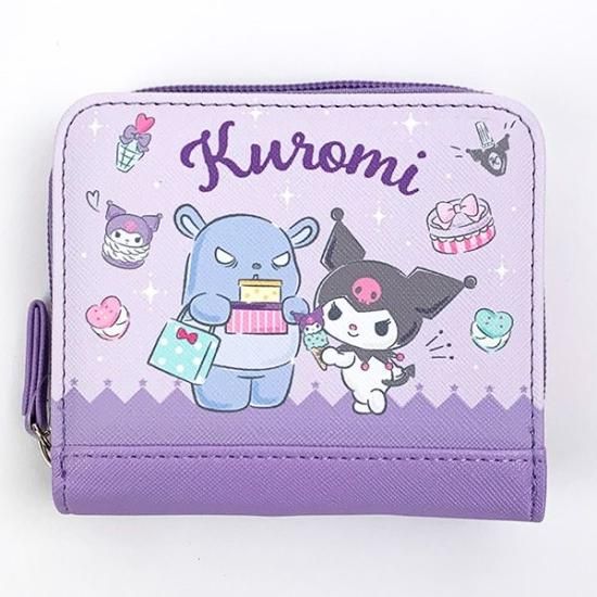サンリオ クロミ 折り財布 ウォレット パープル